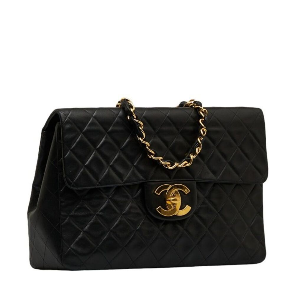 Chanel Timeless Black Leather Shoulder Bag (Pre-Owned) - Picture 4 of 12